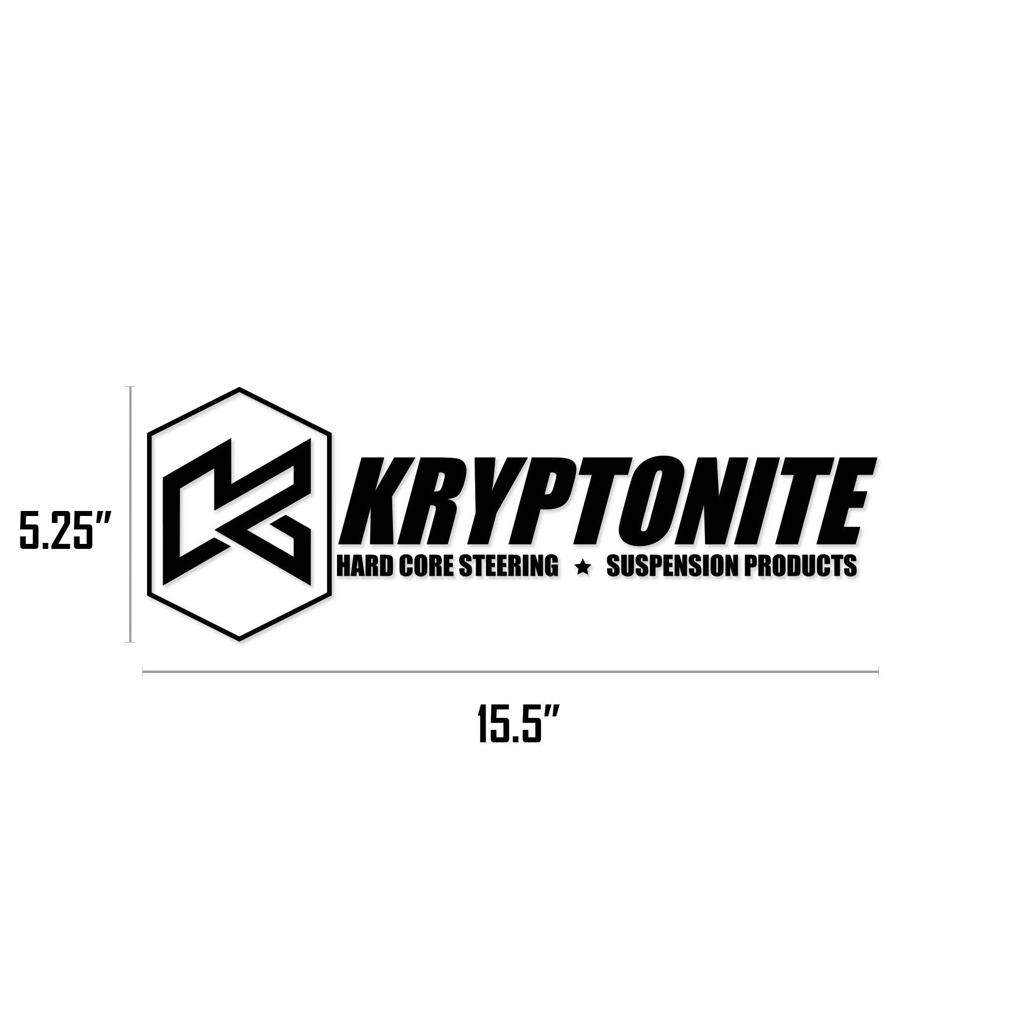 KRYPTONITE 15" BANNER VINYL TRANSFER STICKER - Image 4