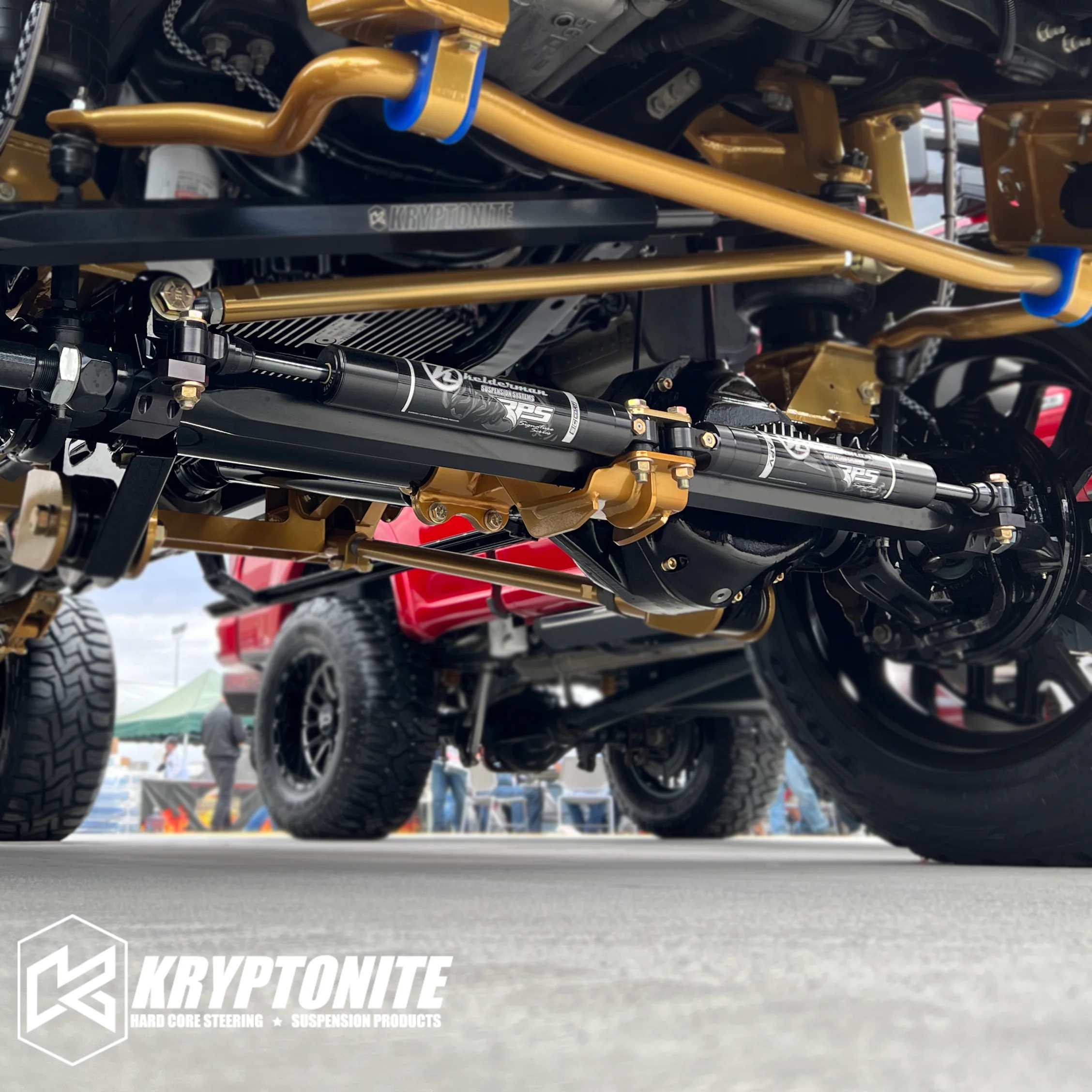 KRYPTONITE DUAL STEERING STABILIZER KIT FOR 2005-2025 FORD SUPER DUTY F-250/F-350 - Image 2