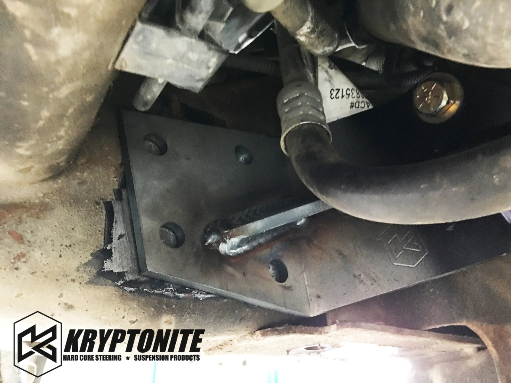 KRYPTONITE IDLER SUPPORT FRAME GUSSET FOR 2001–2010 CHEVY/GMC 1500HD/2500HD/3500 TRUCKS - Image 2